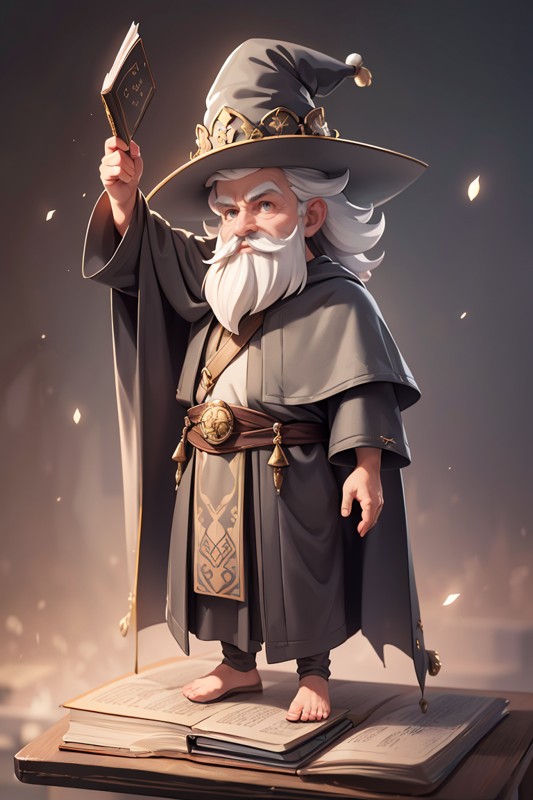 387407-1956990442-((best quality)),((masterpiece)),(detailed),(full body_1.1),1old man,chibi,solo,male focus,wizard hat,wizard,robe,open book,faci.png